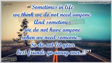 heart touching life quotes  friendship quotes garden telugu