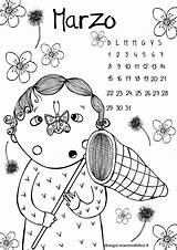 Calendario Mese Mammafelice Cartoni Animati sketch template
