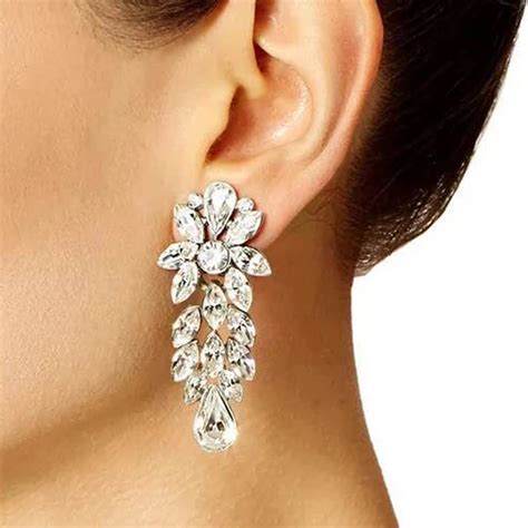buy  lady trendy drop dangle earrings good quality