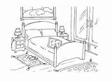 Bedroom Coloring Pages Color Getcolorings Print sketch template