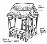 Booth Timber Renaissance Drawing Faire Event Frame Fair Medieval Themed Building Layout Getdrawings Market Tent Stalls Small Outdoor July Roof sketch template