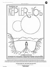 16b Kepler Coloring Español sketch template