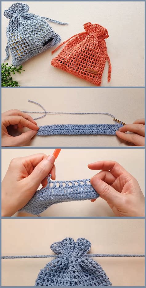beginner crochet net bag tutorials
