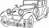 Car Coloring Pages Cars Old Drawing Outline School Clipart Classic Voiture Printable Antique Clip Coloriage Vintage Library Popular Drawings Colorier sketch template