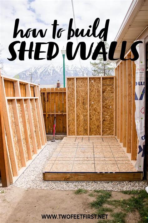 build shed walls  floor
