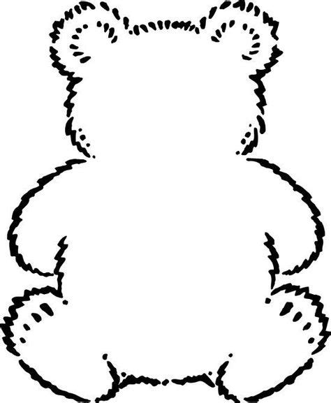 templates   teddy bear outline teddy bear template