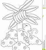 Banana Coloring Tree Pages Getcolorings Color sketch template