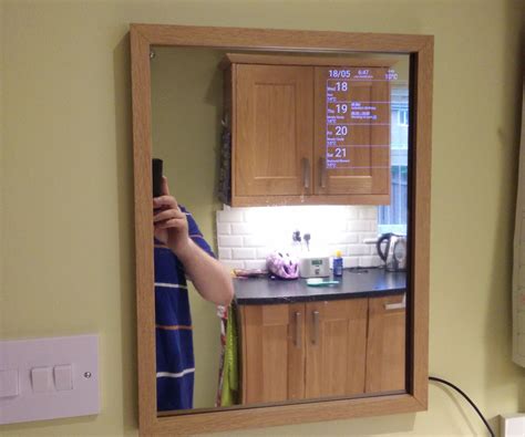 android motion sensing smart mirror  steps  pictures instructables