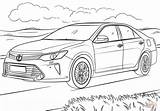 Toyota Camry Coloring Pages Hilux Printable Template Supercoloring Sketch sketch template