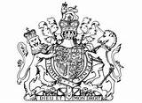 Regine Adulti Rois Reines Droit Royales Armoiries Dieu Royaume Uni Coloriages Devise sketch template