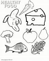 Coloring Food Healthy Pages Printable Picnic Foods Sheets Unhealthy Protein Health Children Preschool Colouring Print Sheet Group Nutrition Grains Kids sketch template