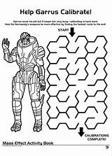 Mass Effect Activity Coloring Book Others sketch template