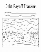 Debt Tracker Payoff Printable Digital Customize sketch template