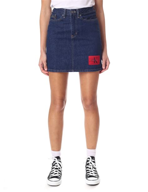 Calvin Klein Women S Mini Denim Skirt