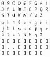 Etch Fonts sketch template