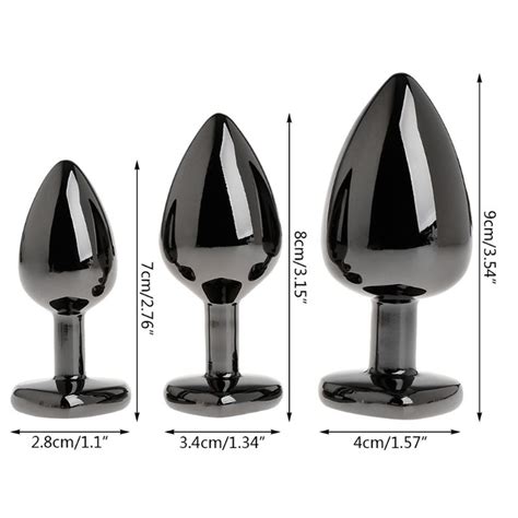 alloy anal sex toy huge butt plug decorat trainer kit for adult women