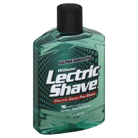 lectric shave williams electric razor pre shave  soothing green tea