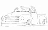 Hot Car Draw Rod Rods Drawing Truck Cars Drawings Studebaker sketch template