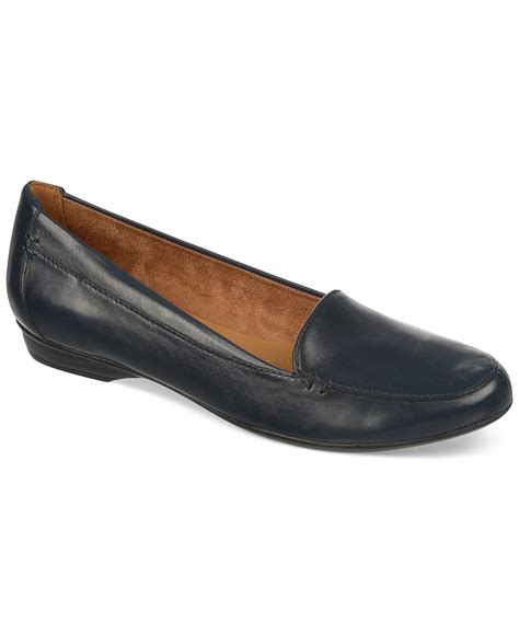 naturalizer naturalizer womens saban leather loafers navy leather  walmartcom