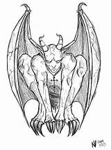 Gargoyle Drawing Tattoo Gargoyles Tattoos Deviantart Outlines Drawings Gothic Desenho Gargulas Scary Pencil Sketch Sketches Outline Pic Flash X3cb Getdrawings sketch template