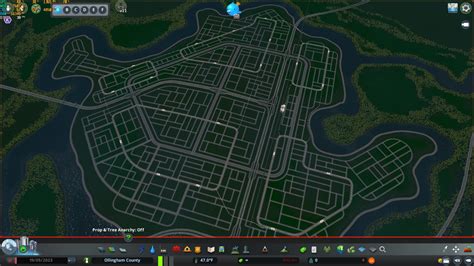 finished  road layout   city centre citiesskylines