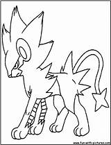 Luxray Lineart Sheets sketch template