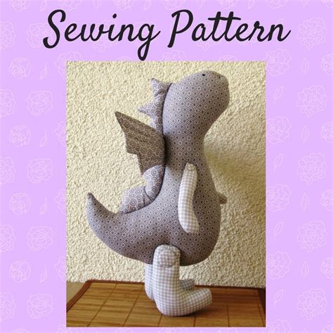 dragon sewing pattern cloth dragon pattern pattern  etsy soft