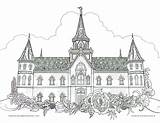 Coloring Lds Pages Temple Book Books Temples Young Women Printables Choose Board Drawings sketch template