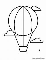 Balloon Air Hot Basket Template Para Coloring Advertisement Colorir sketch template