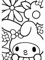 Coloring Melody Book Pages Onegai Archive Mymelody Pade sketch template