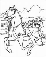 Coloring Pages Horse Galloping Wild Getdrawings sketch template