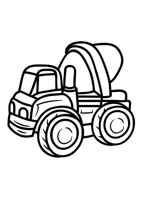 toy truck coloring page  printable coloring pages