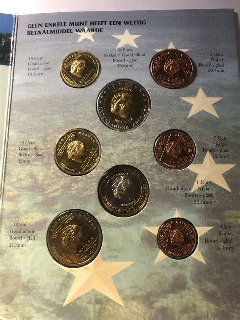 nederlands antilles curacao coins euro pattern