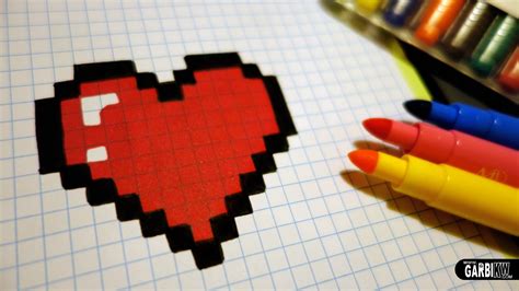 coeur en pixel art  idees  designs pour vous inspirer en images