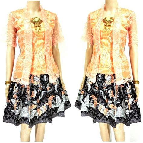 Jual Stelan Brokat Dress Batik Kebaya Kutubaru Di Lapak Arla Butik