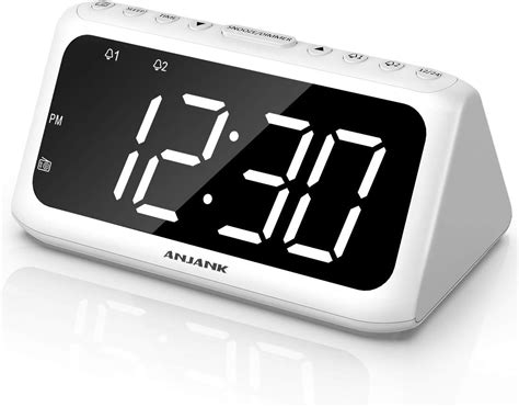 amazoncom anjank digital alarm clock fm radio large led number