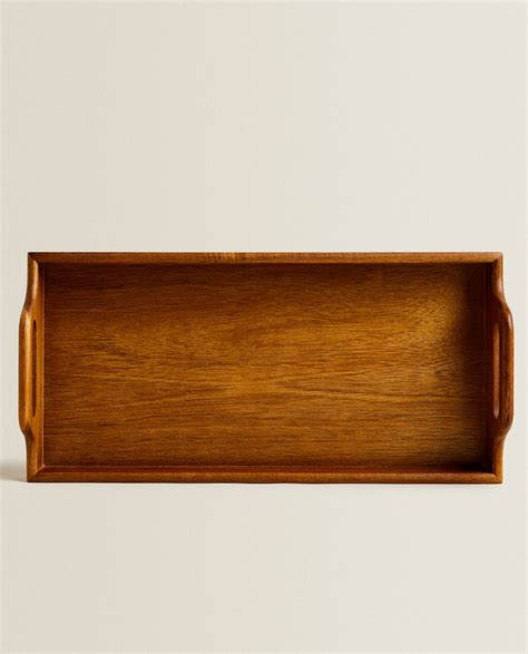 wooden tray with handle zara home south korea 대한민국