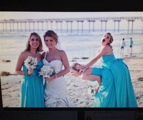 My Sister Cant Even Take A Normal Wedding Photo Funny