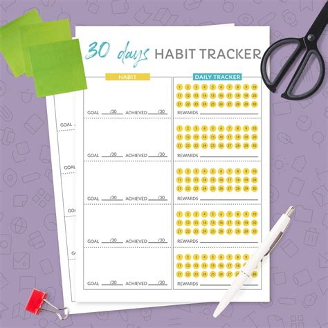 day habit tracker printable
