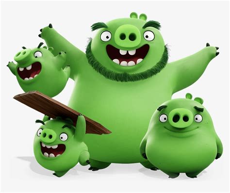 pigs image angry birds  green pig  png  pngkit