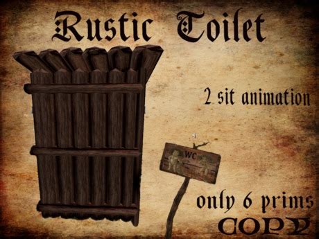 life marketplace rustic toilet
