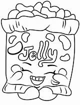 Coloring Pages Jelly Shopkins Shopkin Color Kids Candy Adults sketch template