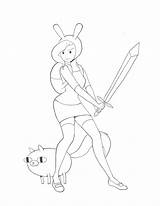 Coloring Pages Cake Fionna Time Adventure Template sketch template