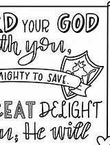 Coloring Zephaniah Verse sketch template