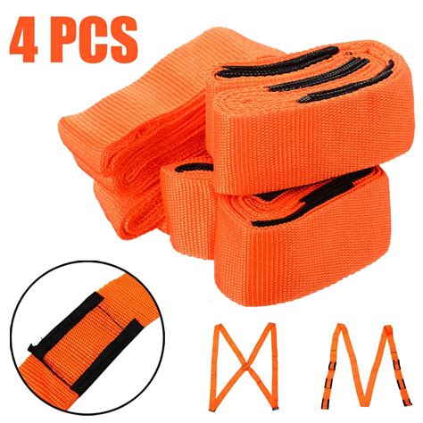 4pcs Lifting Moving Straps Harnesses Heavy Duty Transport Furniture