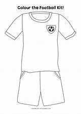 Colouring Football Kit Pages Coloring Sheets Sports Printable Blank Kits Shirts Colour Boys Soccer Kids Sparklebox Jerseys Resources Cup Teaching sketch template