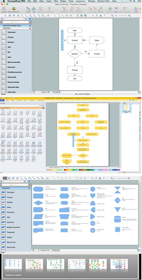 flow diagram software  trial  mac pc business process modeling tool