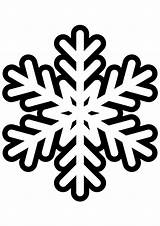 Snowflake Clipart Coloring Clip High sketch template