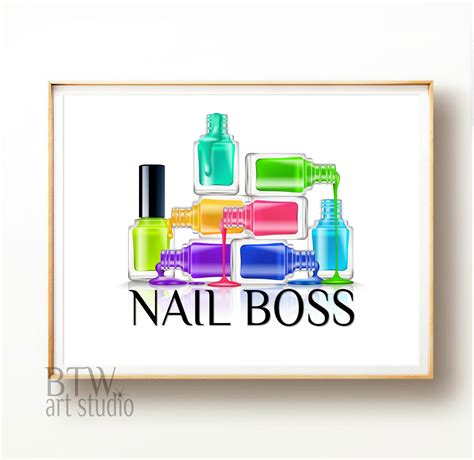 item  unavailable etsy salon wall art nail salon decor
