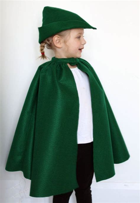 kid dress  costume fairy tale cape kelly green felt robin etsy
